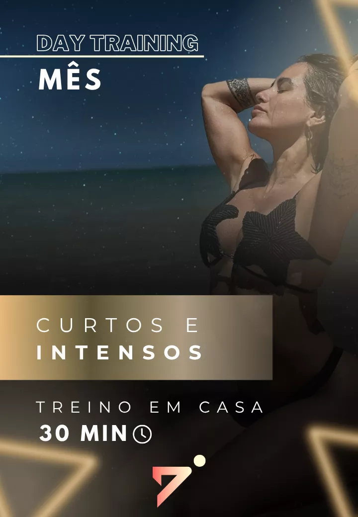Programa Day Training de treinos em casa curtos e intensos, de 30 minutos.